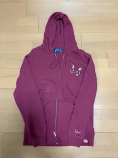 LIVERTINE AGE菅原千瑛コラボ　 猫のイラスト ジップパーカー