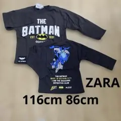 ZARA バットマン 長袖Tシャツ 116cm 86cm 美品