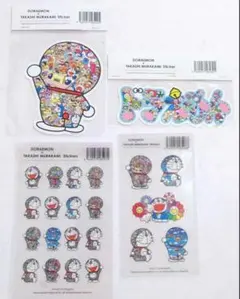 DORAEMON × TAKASHI MURAKAMI ステッカー 4種類セット