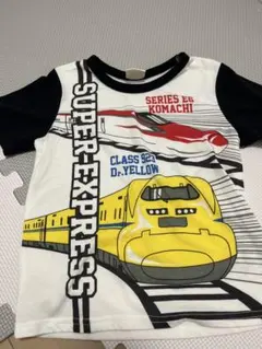 こまちドクターイエロー新幹線デザイン Tシャツ男の子120