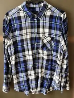 BOYFRIEND SHIRTアメリカンイーグル　チェックシャツ　L