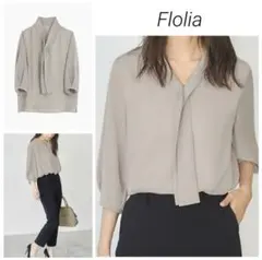 Flolia ブラウス 五分袖 七分袖