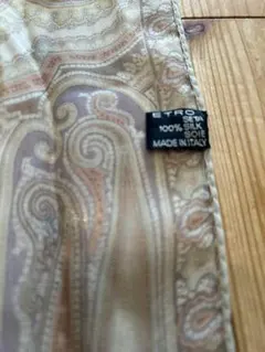 イタリア路面店購入　エトロ　シフォンストール　シルク100%