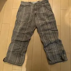MICHEL KLEIN HOMME ストライプクロップドパンツ 46のサムネイル
