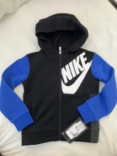 NIKE フード付きトレーナー 2T 黒/青