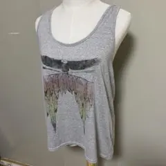 LOVE GIRLS MARKET タンクトップ　ノースリーブ　グレー　y2kのサムネイル