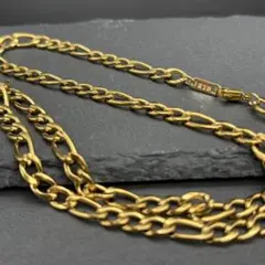 k18 18金 フィガロ ネックレス 18k GP 刻印 ゴールド シンプル