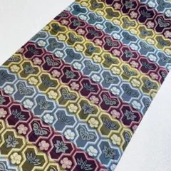 靖121331 名古屋帯 亀甲　反物