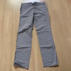 nano universe チェック柄 ロングパンツ