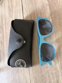 Ray-Ban サングラス ブルー系 専用ケース付き - メルカリ