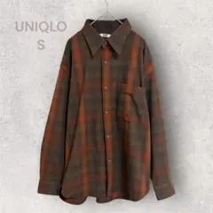 UNIQLO Ｕ　長袖チェックシャツ　羽織り　カジュアル　ベーシック　着回し