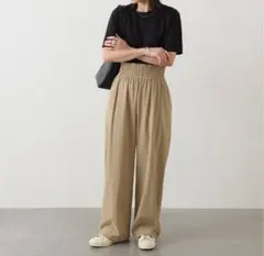 【JOURNAL STANDARD】ナイロンストレッチワイドパンツ