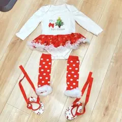 クリスマスロンパース　80-90