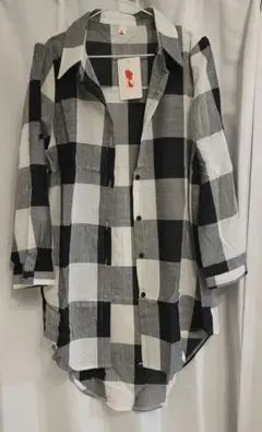 チェック柄オーバーサイズシャツ