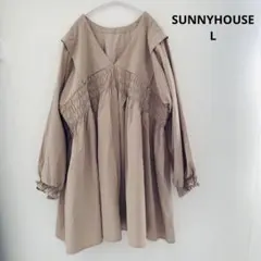 しまむら SUNNYHOUSE サニーハウス 前後2way ブラウス 丈長