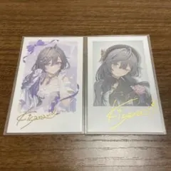 綺沙良 誕生日グッズ 箔押し缶バッジ&チェキ風カード にじさんじ