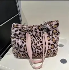 バック ピンク ヒョウ柄 値下げ