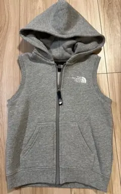 【美品】THE NORTH FACE フード付きベスト グレー 100cm~