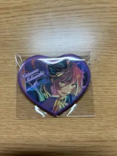 逆先夏目　ハート缶バッジ　人形屋敷