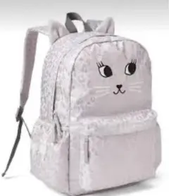 GAP Kids 猫モチーフ キッズリュック シルバー レオパード柄のサムネイル