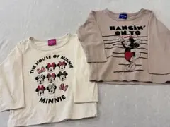 ロンT 90 2枚セットディズニー　ミッキー　ミニー