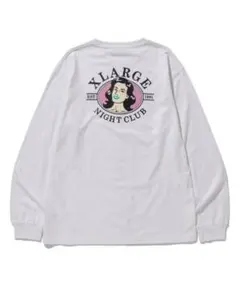 XLARGE NIGHT CLUB ロングスリーブTシャツ ホワイト