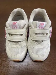 New Balance 313 キッズスニーカー アイボリー ピンク