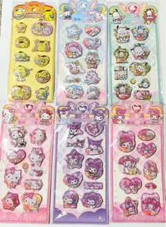 6枚セット サンリオ ウォーターシール【わけあり品】