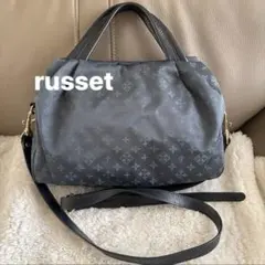 ★【russet 】★ラシット　2way ショルダーバッグ　ブルーグレー