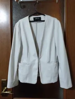 COMME CA ISM ノーカラージャケット 11号