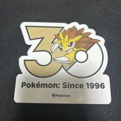 ポケモン 韓国限定 ポケモンストア30周年ロゴステッカー サンドパンのサムネイル