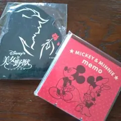 【新品・未使用】【2冊セット】ディズニー メモ帳　Disney