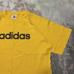 極美品 90's adidas アディダス tシャツ ビンテージ イエロー XL