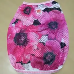杏*ん様 W.H.C.Y 犬用 メッシュ タンクトップ ピンク 花柄 ピンク 夏のサムネイル