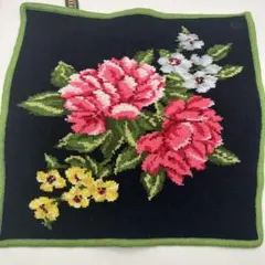 34 フェイラー　FEILER タオルハンカチ　花柄　シュニール織