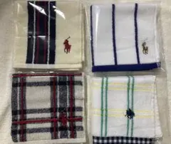 ラルフローレン タオルハンカチ4枚セット ハンドタオル RALPH LAUREN