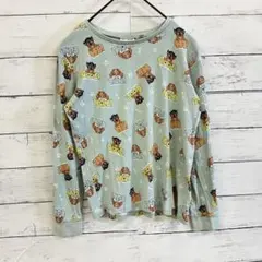 H&M✨カットソー【140】パウパトロール　犬キャラクター柄 長袖　グリーン