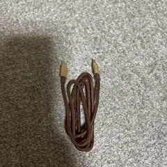 ブラウン USB Type-C ケーブル 約1m