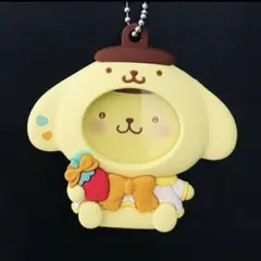 ♡サンリオ＊いちご新聞50周年記念フォトバッジ付きマスコット　ポムポムプリン♡