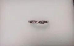 ジュエリーツツミk10ホワイトゴールドダイヤモンドリングリーフ