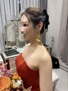 【限定値下げ】ピアスとベロアリボンの3点セット ウェディング