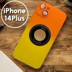 レンズ保護 iPhone14Plus ケース MagSafe対応 グラデーション