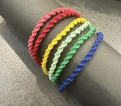 ミサンガ　6本セット　ブレスレット　アンクレット