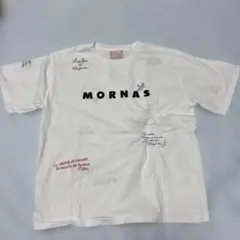 刺繍プリント Tシャツ Fサイズ