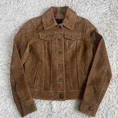 バナナリパブリック/スエード/トラッカージャケット/レザー