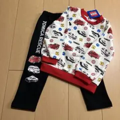 トミカ トレーナー ズボン セットアップ 100