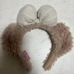 耳付きベージュカチューシャ