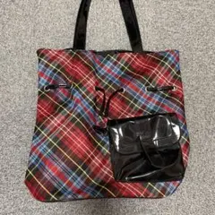 平成ギャル y2k タータンチェック ショルダーバッグ