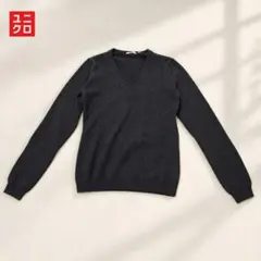 UNIQLO ユニクロ カシミヤ100% Vネックニット セーター S