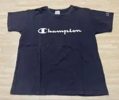 チャンピオン Tシャツ ネイビー ロゴ　150